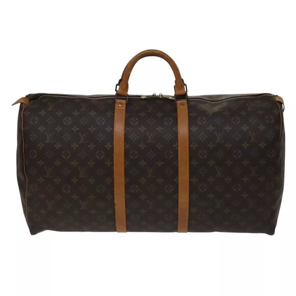 LOUIS VUITTON Monogram Keepall 60 Boston Bag M41422 LV Auth 108676 - Picture 1 of 15
